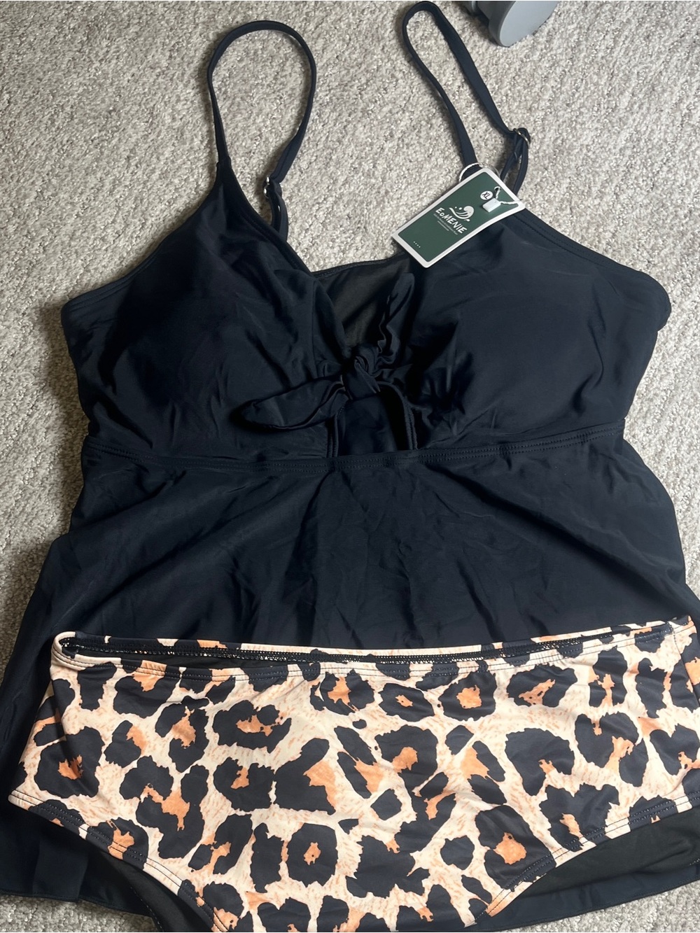 Two Piece Tankini Swimsuit Tummy Control XL. 658/bb17-1:v - Picture 7 of 7